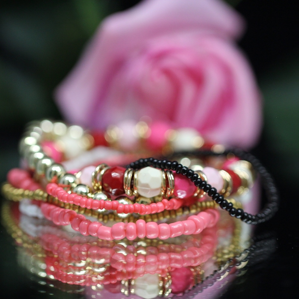 Blessed for happiness 7 stuck bracelet